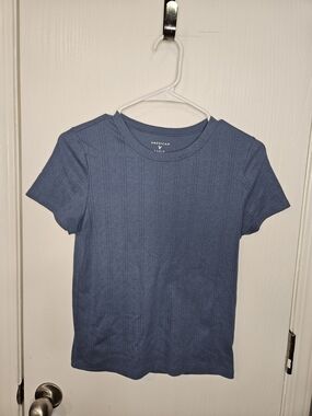 American Eagle Outfitters Short Sleeve Tee in Blue